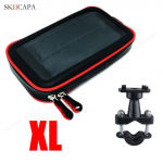 Veekindel mootorratta telefonihoidiku &uuml;mbris iPhone'ile Samsung Xiaomi VIVO Nokia OPPO ZTE universaalne jalgratta juhtraua kinnituse tugi Moto mobiilse aluse kott