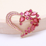 Blucome uus loominguline lihtne armastuse kujuga pross, elegantne n&otilde;el, temperament, korsaat, naiste ehete aksessuaarid punane