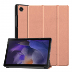 10,5-tolline kaitsekate, mis &uuml;hildub automaatse unerežiimiga tahvelarvuti&uuml;mbristega Samsung Galaxy Tab A8 2021 roosa kuldne v&auml;rv