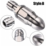 1/4'' survepesuri &auml;ravoolukanalisatsiooni k&otilde;rgsurvepesuri puhastustoru lisatarvikud pihustusotsik (3 stiili) Style B