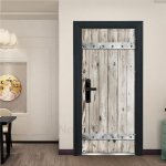 3D-tapeet, isekleepuv uksesein, eemaldatav vin&uuml;&uuml;list kodukaunistus, kunstikleebis Puidust maastik Seinaplakat Kleebised Porte deursticker 77x200cm