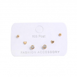 ANENJERY Armas v&auml;ike kuubikujuline tsirkoont&auml;pp Love Heart Stud k&otilde;rvar&otilde;ngaste komplekt naistele 6-osaline k&otilde;rvar&otilde;ngaste komplekt igap&auml;evane ehtekink S-E1234
