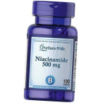 Niatsiinamiid, Niatsiinamiid 500, Puritan's Pride 100 tabletid (36367010) 100tab