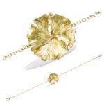 Les Tr&eacute;sors De Lily [R5193] &ndash; Ginkgo Biloba kullatud k&auml;ev&otilde;ru &ndash; 18 mm kuld