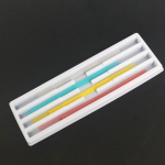 4 mm laiune hambapol&uuml;esterpoleerimispulga riba &uuml;hepoolse poleerimisk&uuml;ljega pol&uuml;stripid valgendavad materjalid 120 pcs mixed