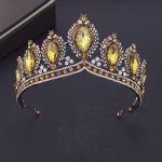 Imeilus kohvililla kristallist pruudikroon pulmakleit Ehted ballile peo t&uuml;drukute pruudi tiaarastega peakate