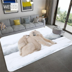 Armas j&auml;&auml;karu lastetoa vaip 3D loomavaip elutoa flanellist k&auml;sn vannimatt imav kodukaunistuse esiku vaip 150x240cm 1pcs