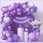 Lillad &otilde;hupallid Garland Kaare komplekt Lateksist &otilde;hupallide s&uuml;nnip&auml;evapeo kujundus lastele t&auml;iskasvanute pulmade &otilde;hupall Baby Shower Decor Ballon