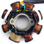 Alalisvoolu s&uuml;&uuml;te staatori magneti pooli generaator 8 poolust GY6 150cc 125cc rolleri ATV jaoks
