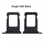Kahekordne &; &Uuml;ks SIM-kaardi salv iPhone 12 SIM-kaardi hoidiku pesa vahetamiseks Single SIM-Black