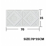 1/5/10 tk 70 * 35 cm tapeet telliskivi 3D seinakleebis vaht isekleepuv DIY elutoa sisekujundus veekindel paber 1Pcs 70*35cm valge