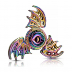 Dragon Wings Eyes Fidget Spinner, mis on valmistatud metallist, Tri Hand Spinner madala m&uuml;ratasemega kiire fookusm&auml;nguasi terasest isem&auml;&auml;rduva laagriga, Phoenix, 8.4x8.4x2.8cm mitmev&auml;rviline