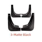 2023 poritiib Tesla mudelile Y/3 2022-2017 porilappide pritsmekaitsed poritiibad matt ABS porilauad auto valge s&uuml;sinikkiust 3 Matte Black