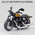 1:12 skaalaga Harley mootorratta survevalu sulamist mudelm&auml;nguasi, heli ja valgusega tagasit&otilde;mbamisfunktsioon lastele t&auml;iskasvanutele m&otilde;eldud kingituste kollektsioon 1/12-13x8.5x6 cm must
