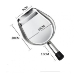 Stainless steel shovel kitchen chef tool food Handheld Portable Table desk Small garbage shovel Cleaning tools Home garden 1 white
