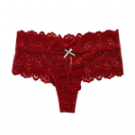 Naiste alusp&uuml;ksid, keskmise k&otilde;rgusega l&auml;bipaistvad v&ouml;&ouml;ris&otilde;lmed, sisekujundus, elastsed, hingavad, &uuml;hev&auml;rvilised, seksikad pitsist naiste G-stringiga p&uuml;ksid igap&auml;evaseks kandmiseks L veinipunane v&auml;rv