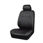 Universaalsed PU-nahast autoistmekatted Turvapadjaga &uuml;hilduv universaalne, sobib enamikule linnamaasturitele m&otilde;eldud autotarvikutest viie istmega kattepadi Black Front 1pc gray