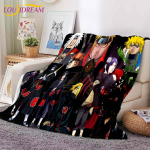 Naruto tekk Naruto mustriga tekk diivan tekikate reisivoodipesu v&auml;ljalaskeava tekk flanell tekk voodikate 75x90cm