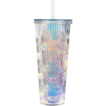 24Oz kaanega ja k&otilde;rrekummiga, topeltseinaga isoleeritud, korduvkasutatav tekstuuriga Venti Cup &ndash; 100% BPA-vaba