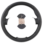 DIY kohandatud auto roolikate Hyundai Elantra 2011-2016 Avante i30 2012-2016 automaatse kunstnahast roolimise jaoks must