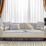 &Scaron;enillist diivanipadi Kerge luksuslik kaasaegne tippklassi Four Seasons universaalne libisemisvastane diivanikatte katter&auml;tik Lihtne istmepadja katteriie 70*70 oranž