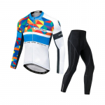 Meeste pikkade varrukatega jalgrattas&otilde;idukomplektid higistamisvastased r&otilde;ivad, &uuml;likonnad, 3D polsterdus, padi, rattas&auml;rgid S