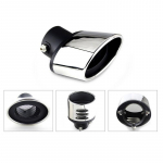 Moodne 63 mm roostevabast terasest auto v&auml;ljalaske summuti otsa otsa trimmi tagatoru