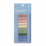 L&auml;bipaistvad kleepuva m&auml;rkmeregistri etiketi kleebised joonlauaga kirjatarvete minimemoleht Morandi v&auml;rviraamatu s&uuml;learvuti lehe markeri silt