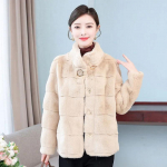 Kvaliteetne kunst naaritsa karusnahast mantel mood naiste talvejope l&uuml;hike paksendatud imitatsioon naaritsa samet karvane Hoiab soojas mantel XXXL