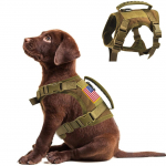 Taktikalise teeninduskoera vesti rakmed v&auml;litingimustes treenimisk&auml;epidemega veekindlad mugavad s&otilde;jav&auml;epatrulli K9 koerarakmed k&auml;epidemega S