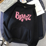 2023 Uus Bratz Huppar Unisexi Moodne Huppar Hip Hop Tr&uuml;kiga Kapuutsiga Dressipluus Suur Suurus S&uuml;gis/Talv Spordir&otilde;ivad Y2k R&otilde;ivad 2XL