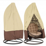 Teyneweri veekindel 210D Oxfordi riidest suur rippuv kiikmuna tooli kate Koduaed sise&otilde;u v&auml;ljas Kaitske kodum&ouml;&ouml;blit tolmu eest vihma vihma p&auml;ikese eest 115*190CM beež