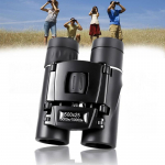 Binokkel Teleskoop Mini Kaasaskantav Zoom HD Kokkupandav Pikamaa 50000m &Ouml;ine n&auml;gemine &Otilde;ues telkimiskontserdiks must