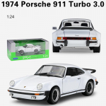 1/24 Scale Welly Porsche 911 Turbo3.0 sulamist automudel, survevalu metallist m&auml;nguasjas&otilde;idukid, automudel K&otilde;rge simulatsiooniga kollektsioon, kingitused lastele 1/24-18x7.4x5.2cm punane