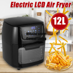 12L Air Fryer Ahi Elektriline puutetundlik digitaalne Airfryer Rotisserie Dry Suur pliit 9PCS/SET