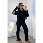 Naiste avarad silmkoelised kampsunid, pikkade varrukatega &uuml;lisuur k&otilde;rge krae, soe džemprid, mood naiste s&uuml;giskontor vabaaja pullover, villane t&otilde;mblukuga kost&uuml;&uuml;m, kaheosaline S