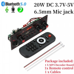 2 * 10 W v&otilde;imendi MP3 dekoodri tahvel DC 5 V Bluetooth 5.0 heli muusikapleieri tugi 6,5 mm mikrofoni FM raadio TF USB salvestusmooduli auto k&otilde;larid