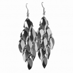Naiste Waterdrop Disks Charms Long Dangle Eardrop K&otilde;rvar&otilde;ngad Ehted Kingitus kuldne