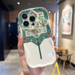 Cream Wave kumer silikoonist l&auml;ikiv pehme &uuml;mbris Hiina traditsiooniline ventilaatoriga tr&uuml;kitud korpusega mobiiltelefoni tagakaas iPhone'ile Samsung Xiaomi iPhone 6
