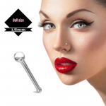 KODY PIERCING 14K valgest kullast kuuliga ninaotsa &ndash; kvaliteetne augustamine