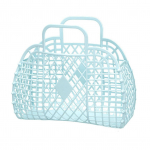 &Otilde;&otilde;nes hoiukorv Plastikust korduvkasutatav kaasaskantav kokkupandav kott rannakodu voodi&auml;&auml;rsete m&auml;nguasjade jaoks, kl. Blue 250x110x220mm/9.84x4.33x8