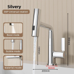 Juga kraanikaussisegisti temperatuuri digitaalse n&auml;idikuga V&auml;ljat&otilde;mmatav kraan Voolupihusti Kuuma k&uuml;lma vee kraani segisti Vannitoa segistid include 60cm hose