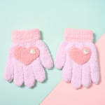 Lapsed Kindad Poisid T&uuml;drukud Pehmed Kindad Beebi Multifilm S&uuml;damekujulised Kaunistus Kindad