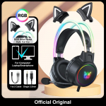 ONIKUMA X15 Pro juhtmega k&otilde;rvaklapid koos RGB peakiire painduva mikrofoni nupu juhtimisega m&auml;ngupeakomplektiga arvuti arvuti jaoks must