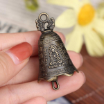 Antiikne kelluke Hiina miniskulptuur Pray Guanyin Buddha Bell Shui Feng Bell
