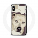 Valge Pitbull Dog Iphone XS Max &uuml;mbris