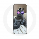 Lillade prillidega &uuml;mbris Samsung galaxy S6 edge Cat jaoks