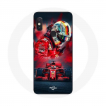 Korpus Xiaomi Redmi Note 5 AI kahe kaameraga Vormel 1 Sebastian Vettel F1 Driver Red jaoks