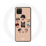 &Uuml;mbris Samsung Galaxy A12 BTS TinyTAN animatsiooniplakatile RM Jin Suga J-Hope Jimin V ja Jungkook