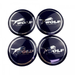 4tk Car Styling Wolf Logo ratta keskosa rummu korgi katte kleebis Ford Focus MK1 MK2 MK3 Focus ST RS ratta auto kleebiste embleemile sinine